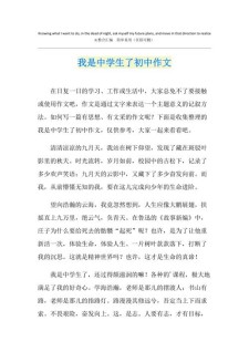 我是中学生了感觉真棒作高考作文500字