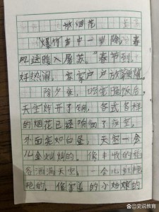 除夕作文200字小学二年小学作精选9篇