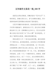 昙花一现作作文大全600字