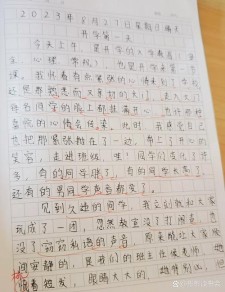 开学第一天作文200字小学二年中考作文(集锦)