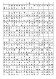 初中老师的初中作背影作文