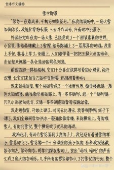内蒙古强降雪作小学作600字(精选4篇)