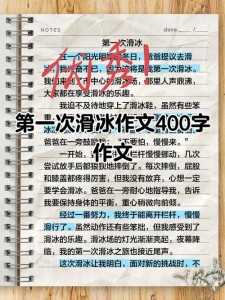 写滑冰的作文素材作文600字