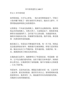 关于母亲节的小学作作文700字那把伞献给亲爱的妈妈