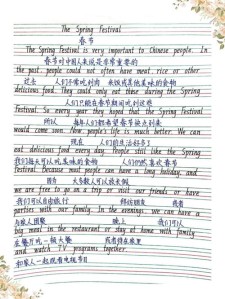 高中春节英语作高考作文