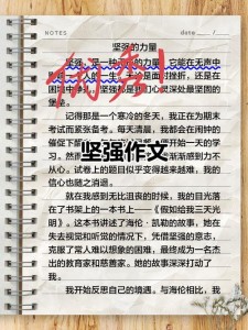 选择坚强小学作作文素材