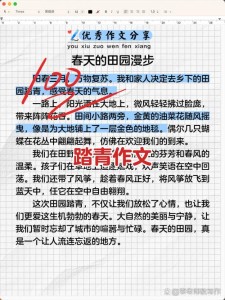 踏青小学生作初中作