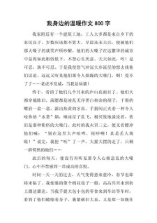 有关家的作文温暖作文800字