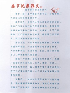 春节的作文素材作文高中