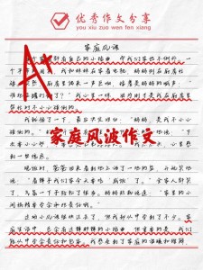家庭的六年级作文风波作文600字初中
