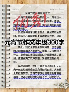 元宵节作作文素材300字(实用6篇)