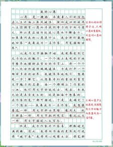 四年级愿望的小学作作文