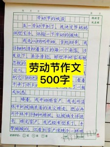 中学愉快的小学作五一劳动节作文500字（精选）