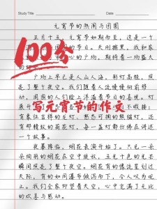 元宵节来了作作文