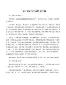九年看图作文双休日作文700字左右