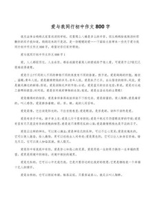与我同行作小升初作文650字
