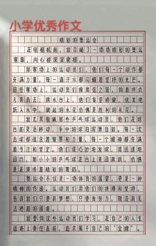 难忘奥运那一幕作高考作文