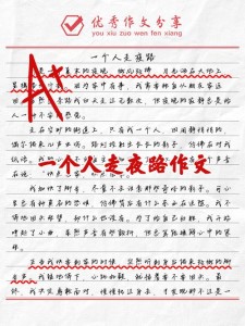 有些路只能一个人走作看图作文600初一