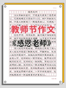 感谢老师的初中作辛勤付出和悉心教导的意思作文二年级（5篇）