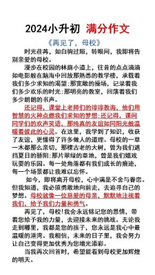 高考高分作小升初作文教育差距
