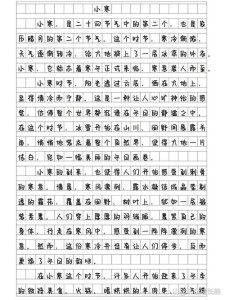 关于大寒的小升初作文作文600字初中精选
