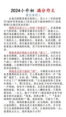 今天明天作小升初作文800