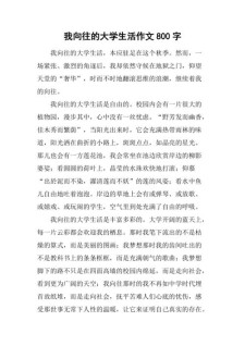 我向往的大学作作文