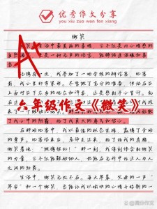 微笑六年作文大全小学作文