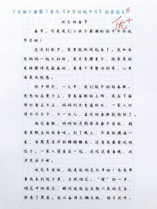 小学生传统节日作优秀作文7篇