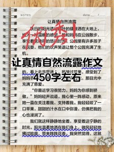 让真情自然流露作作文网盼望450字（万能13篇）