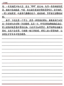 过年高中叙事作中考作文