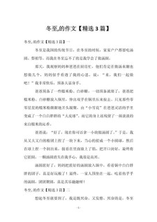 冬至饺子作文600字初中二年作文