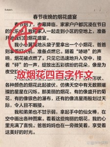 大年初二大学作赏烟花文章范文（精选5篇）