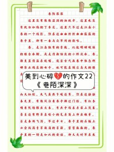 小巷的高考作文吆喝声作文500字