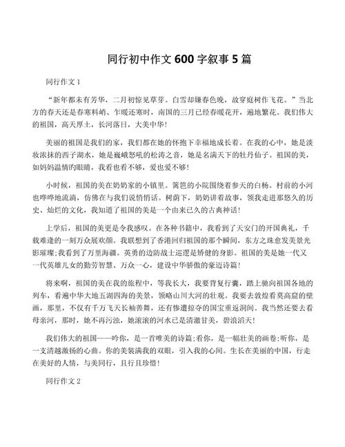 与我同行作小升初作文650字