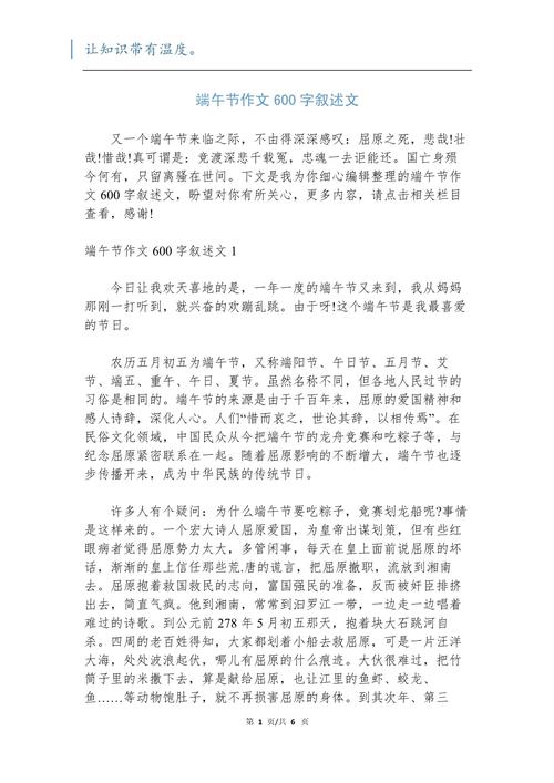 六年级描写端午节趣事的高中作作文600字