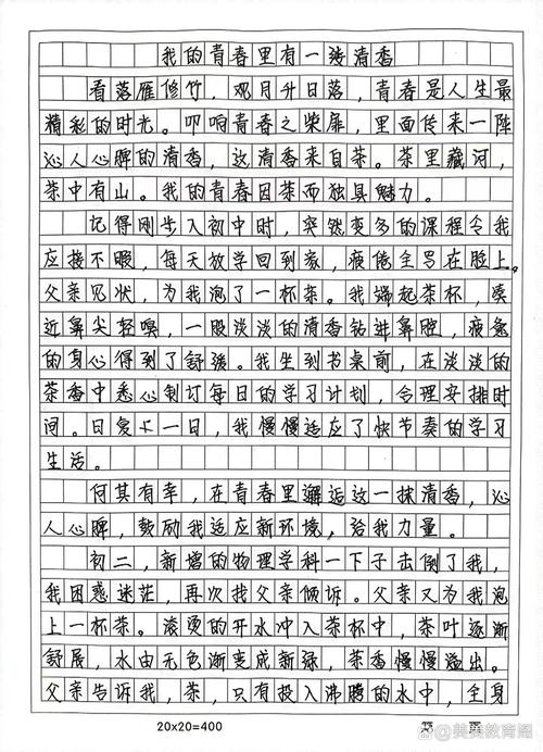 关于青春的看图作文作文600字初中