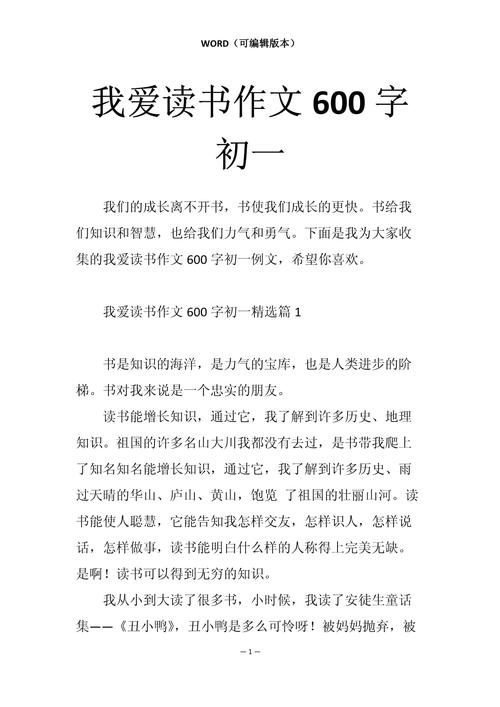 初中我爱读书作小升初作文