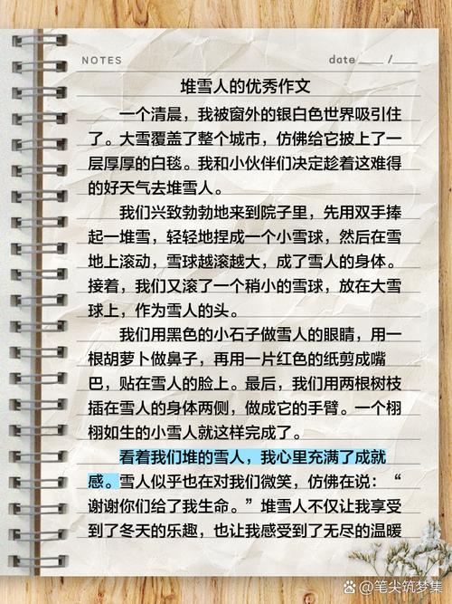元旦节堆雪人的初中作作文300字三年级2022最新