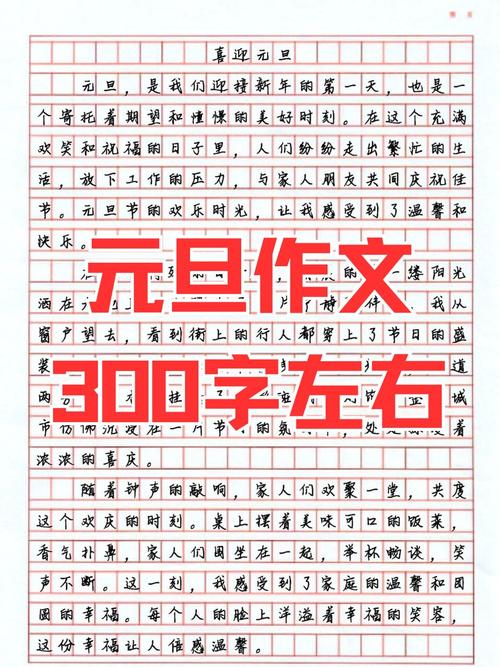 元旦节快乐初中作中考作文