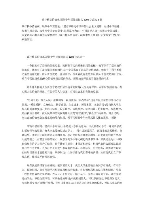 凝聚中华正能量的作文网作文