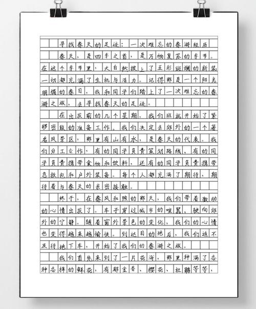 初三最后一次春游作六年级作文500字