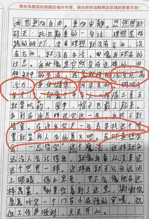 2017年高考零分作作文大全