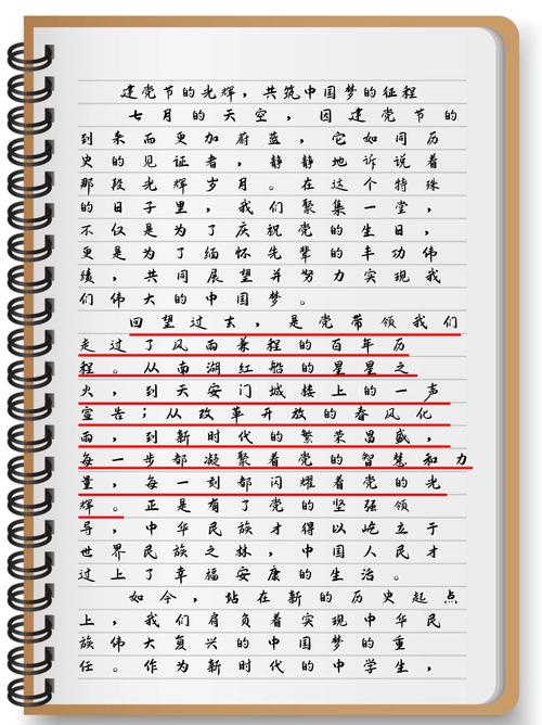 作六年级作文七一建党节