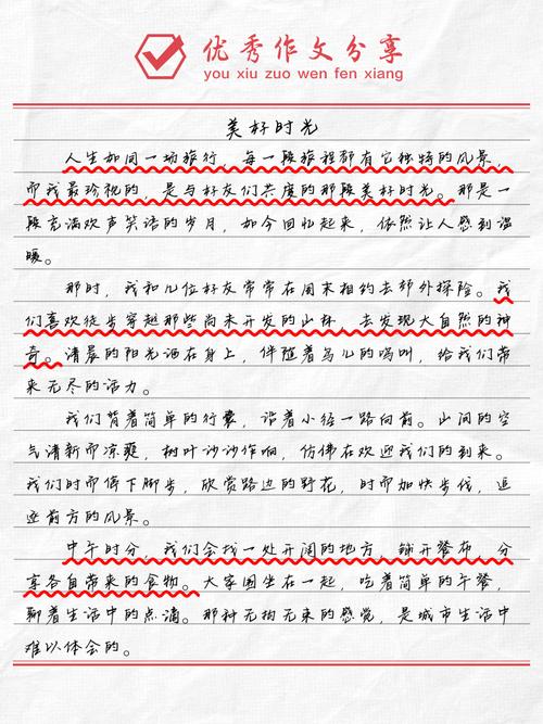 关于小学的看图作文美好时光作文800字集锦