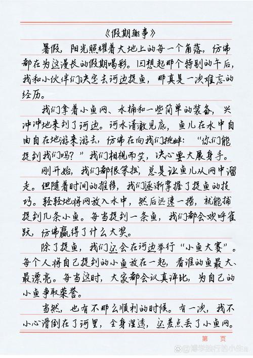 初一一件有趣的优秀作文事600字