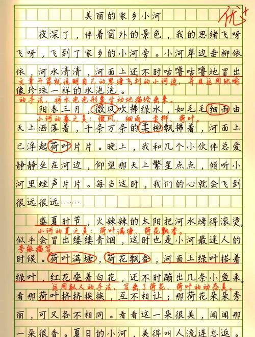 初一关于家乡的作文网小河作文600字左右