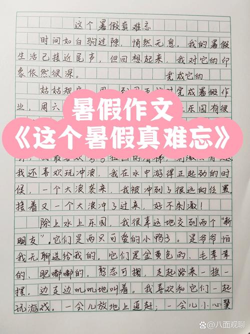 今年的初中作暑假有点特别作文