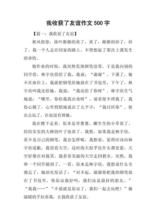 关于收获的中考作文作文500字六年级