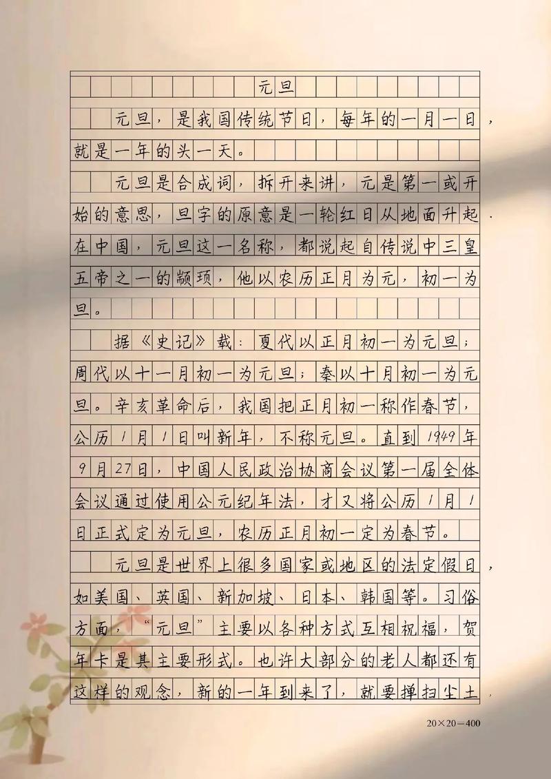 初一欢度元旦600字作小升初作文